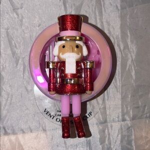 Bath Body Works Pink Nutcracker scent portable car vent visor Clip